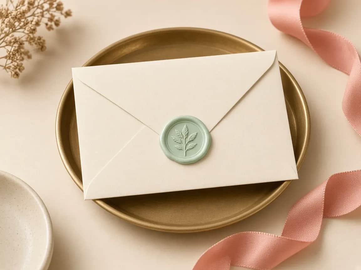 Sealed note with mint wax